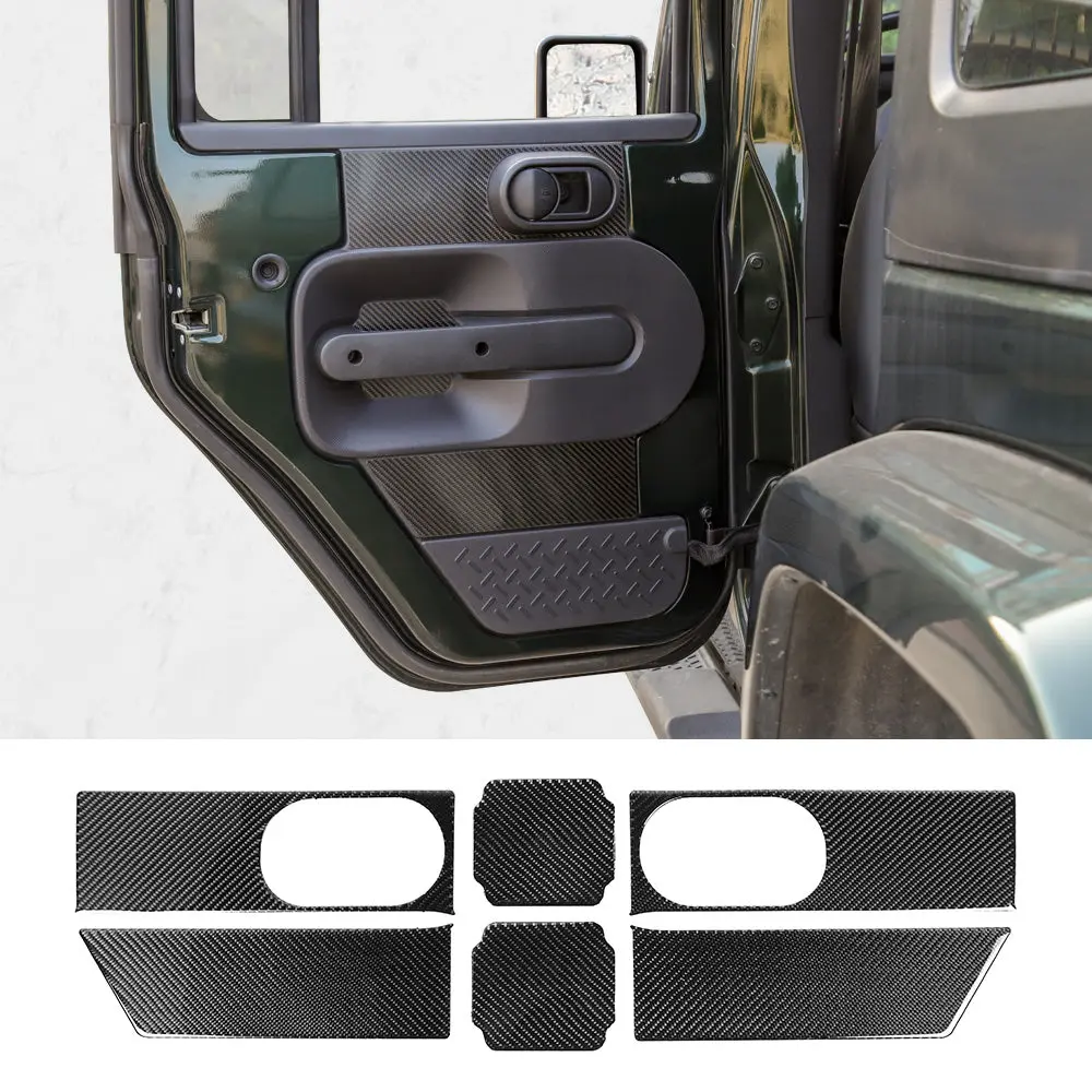 For 2007-2010 Jeep Wrangler JKU 4Doors Rear Door Decoration Sticker Trim Kit