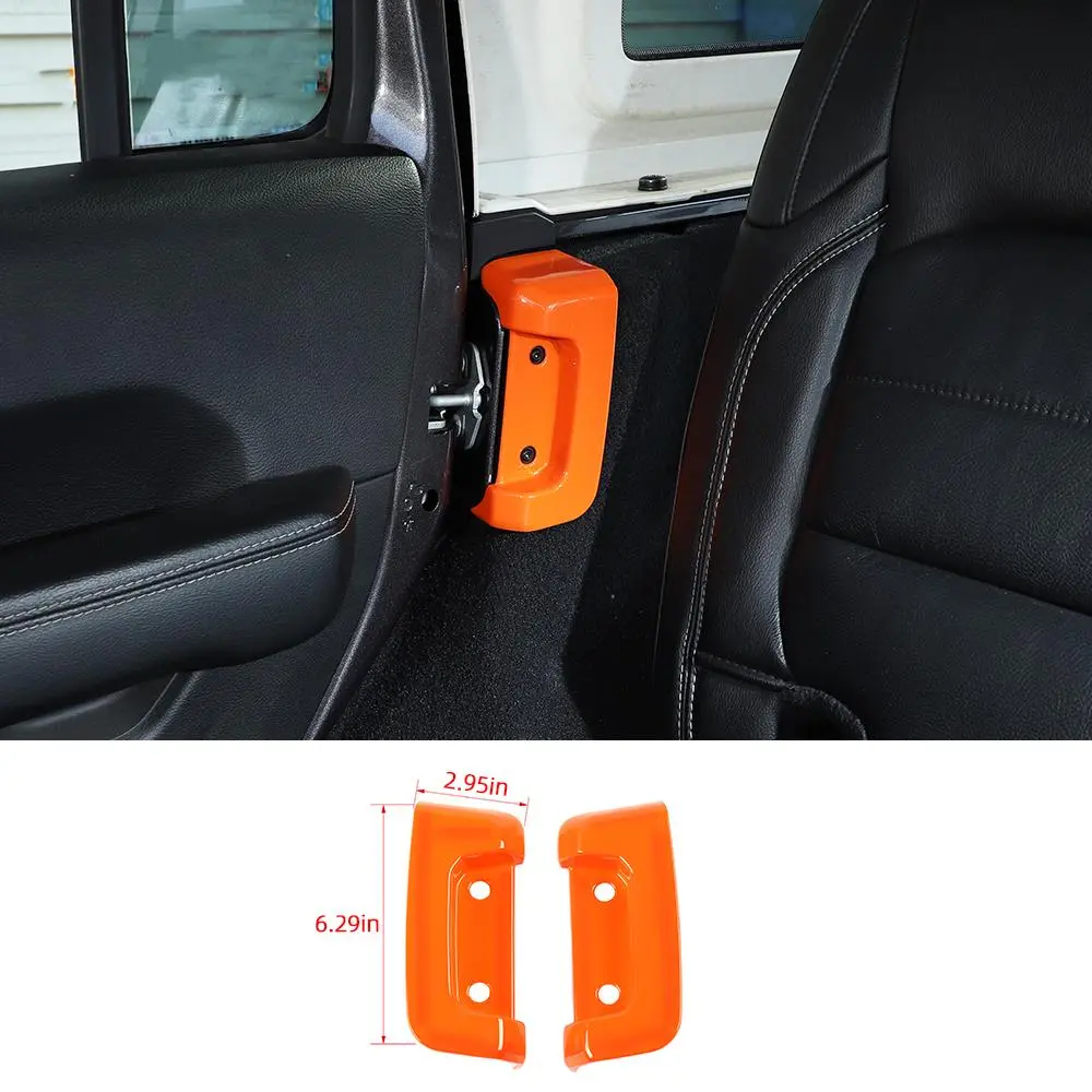 For 2018+ Jeep Wrangler JL JLU Rear Door Lock Protection Cover Protector Trim - Image 14