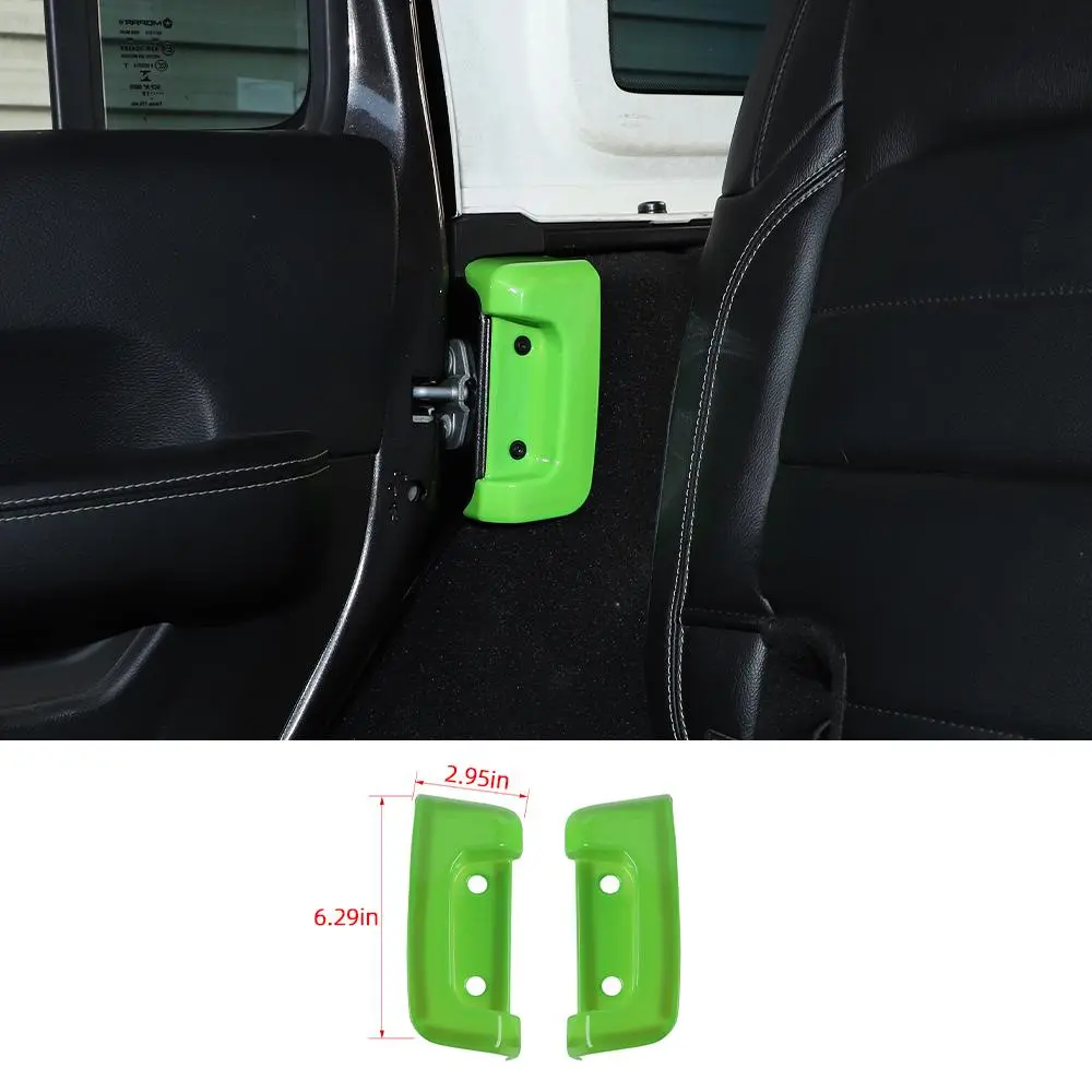 For 2018+ Jeep Wrangler JL JLU Rear Door Lock Protection Cover Protector Trim - Image 16
