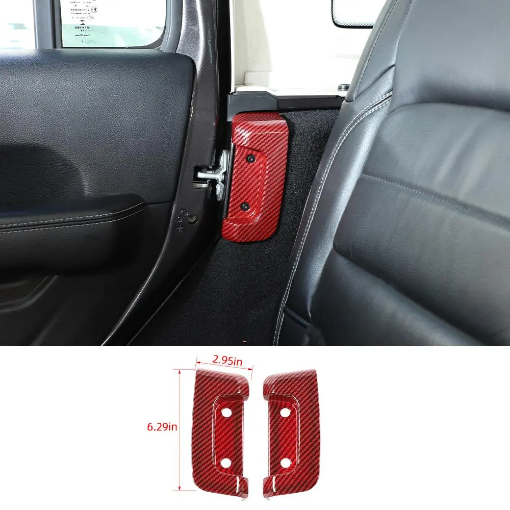 For 2018+ Jeep Wrangler JL JLU Rear Door Lock Protection Cover Protector Trim - Image 17