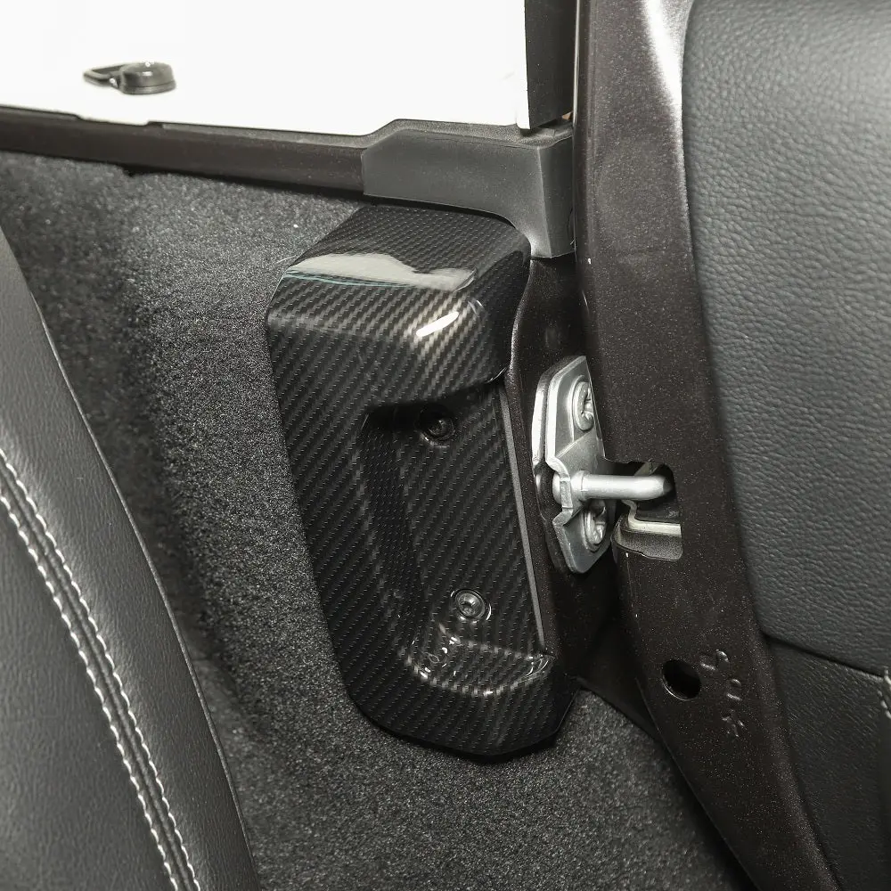 For 2018+ Jeep Wrangler JL JLU Rear Door Lock Protection Cover Protector Trim - Image 4