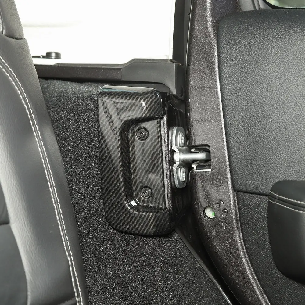 For 2018+ Jeep Wrangler JL JLU Rear Door Lock Protection Cover Protector Trim - Image 5