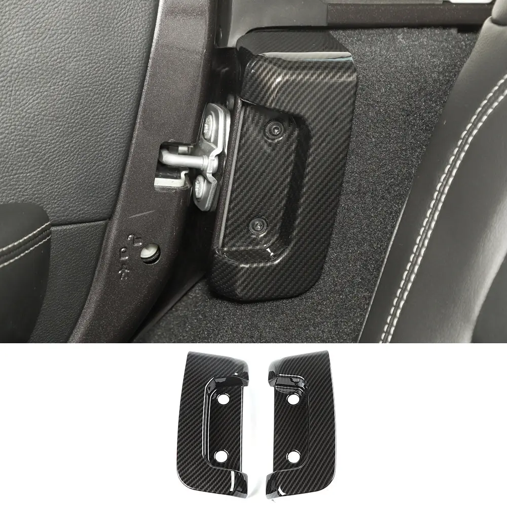 For 2018+ Jeep Wrangler JL JLU Rear Door Lock Protection Cover Protector Trim - Image 6