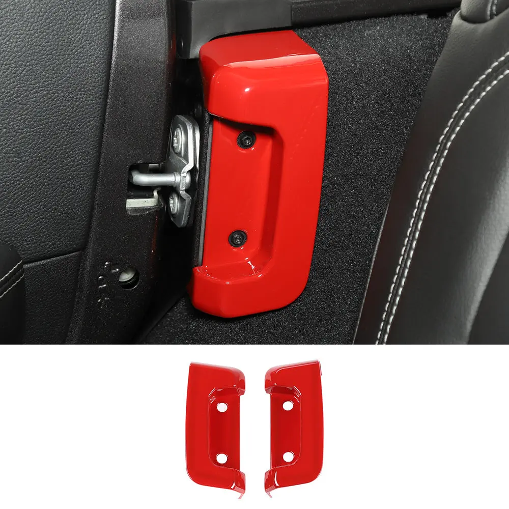 For 2018+ Jeep Wrangler JL JLU Rear Door Lock Protection Cover Protector Trim - Image 7