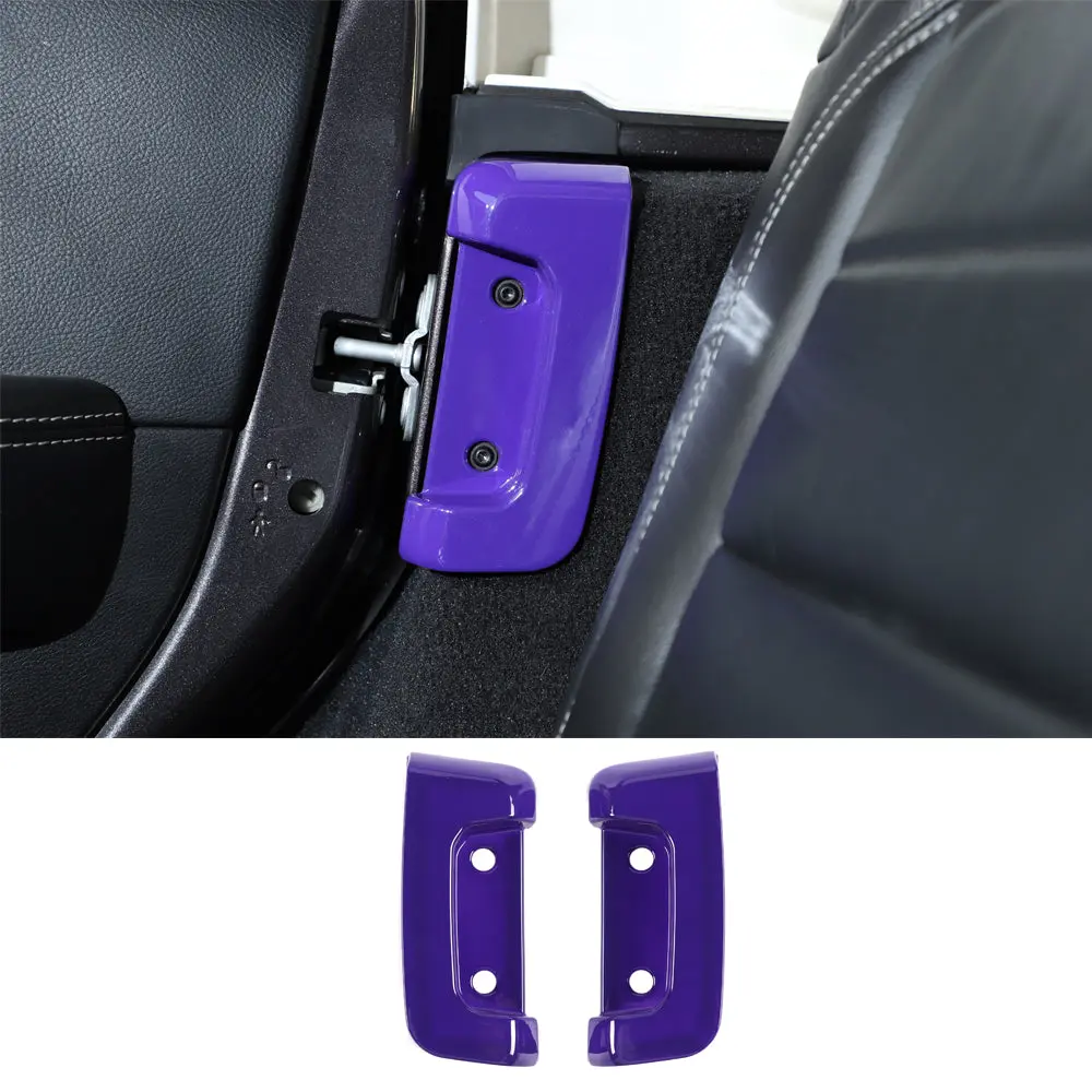 For 2018+ Jeep Wrangler JL JLU Rear Door Lock Protection Cover Protector Trim - Image 8
