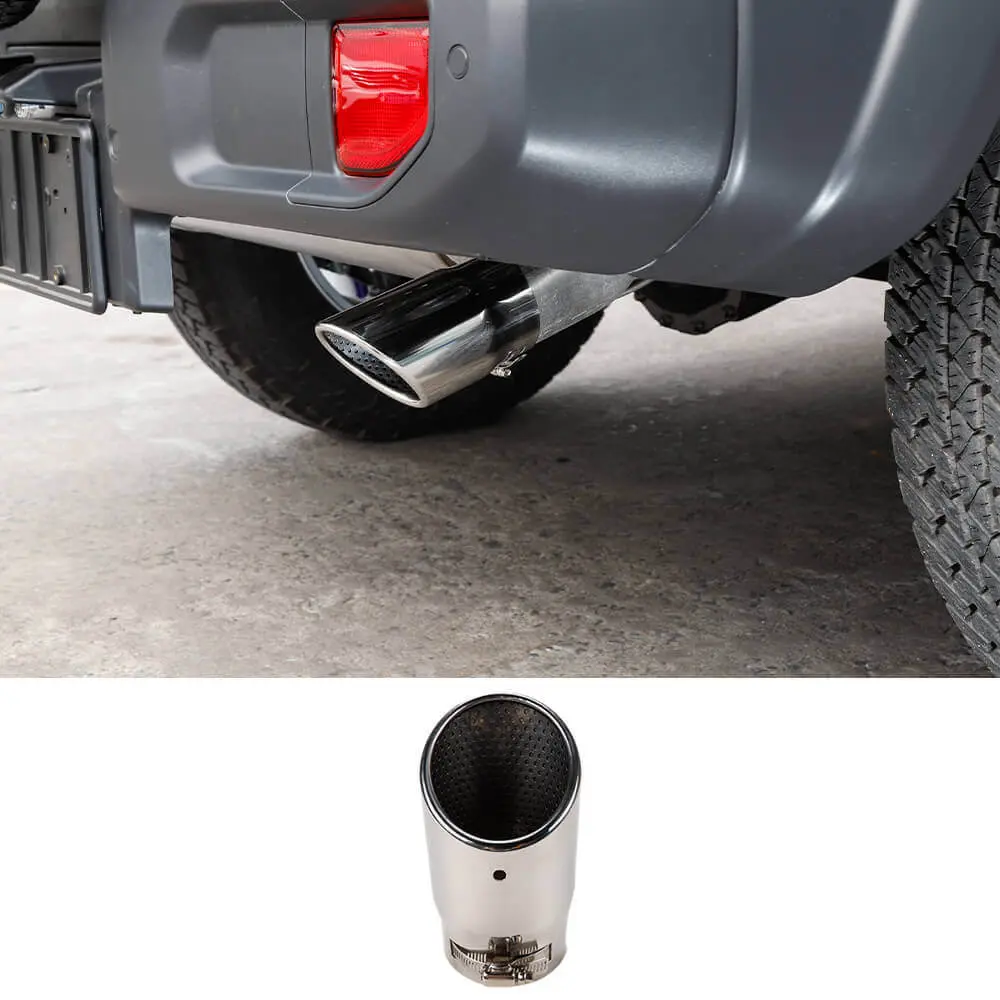 For 2017+ Jeep Wrangler JL & Compass Rear Exhaust Muffler End Tail Pipe Outlet Tips