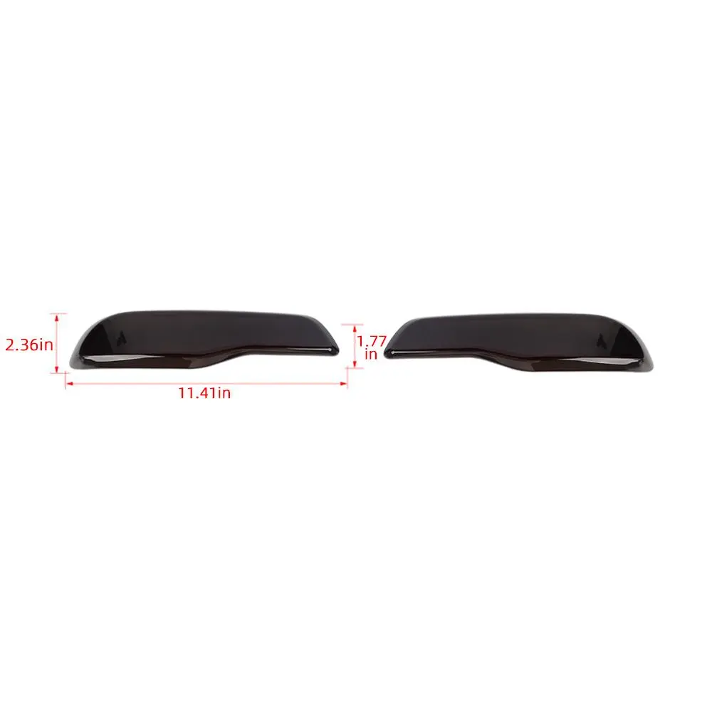 For 2014-2017 Jeep Cherokee Rear Fog Lamp Cover Decors Blackened - Image 7