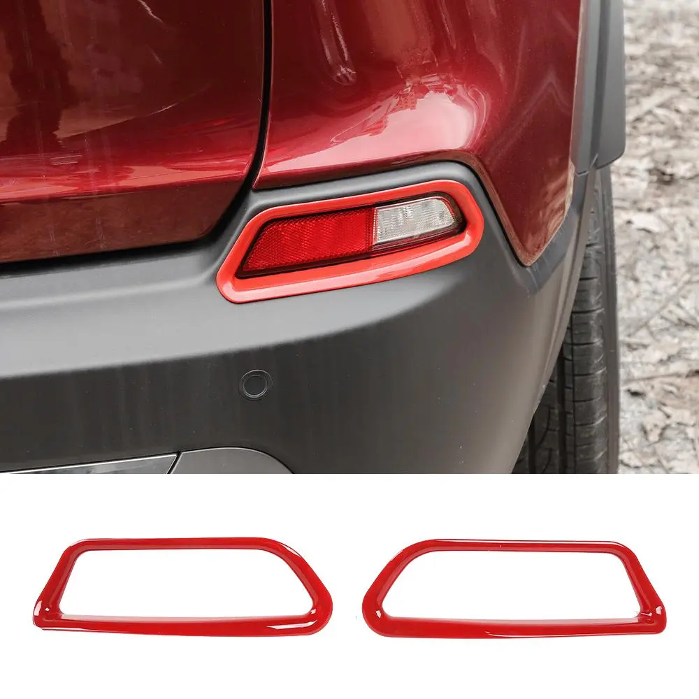 For 2019+ Jeep Cherokee Rear Fog Light Lamp Trim Bezel Decor