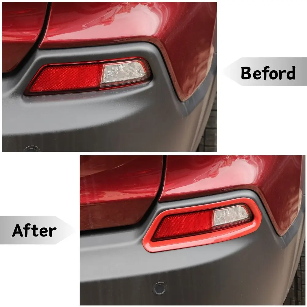 For 2019+ Jeep Cherokee Rear Fog Light Lamp Trim Bezel Decor - Image 2