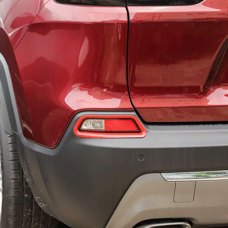 For 2019+ Jeep Cherokee Rear Fog Light Lamp Trim Bezel Decor - Image 4