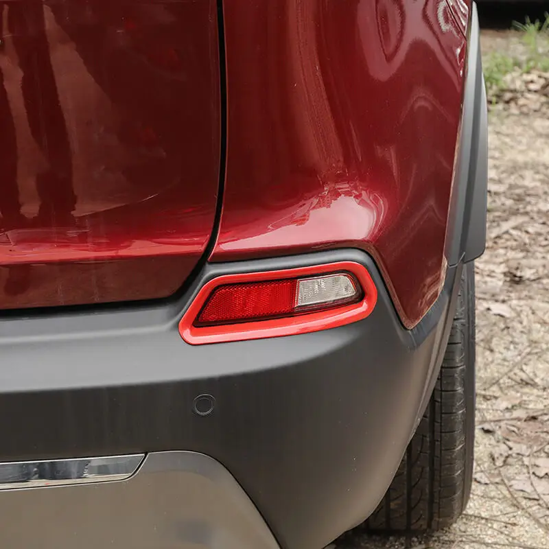 For 2019+ Jeep Cherokee Rear Fog Light Lamp Trim Bezel Decor - Image 5