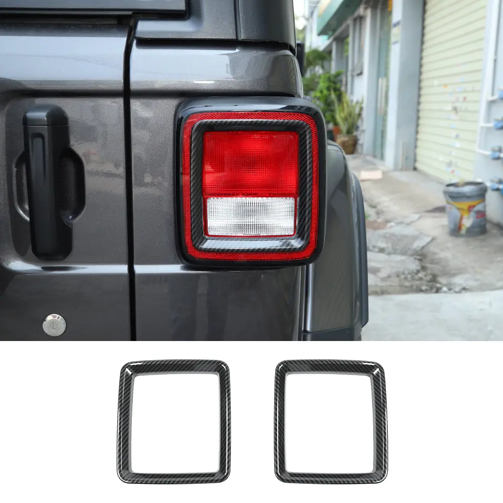 For 2018+ Jeep Wrangler JL Rear Lamp Taillight Bezel Trim ABS