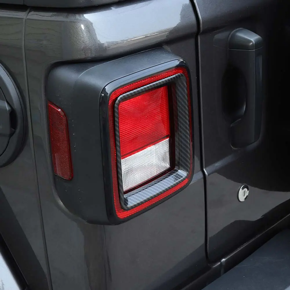 For 2018+ Jeep Wrangler JL Rear Lamp Taillight Bezel Trim ABS - Image 7