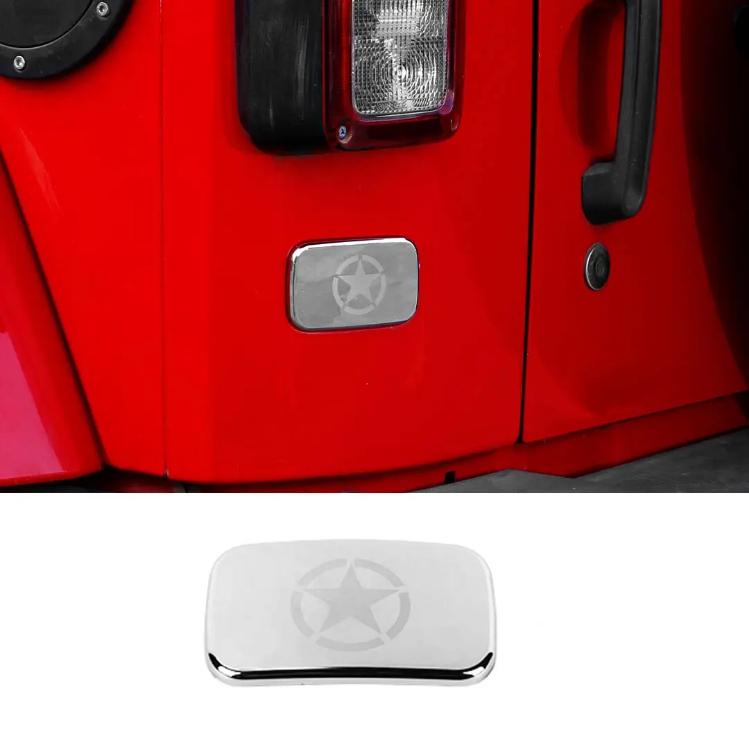 For 2007-2018 Jeep Wrangler JK JKU Rear License Plate Deletion Panel Bracket Delete Trim - Image 10
