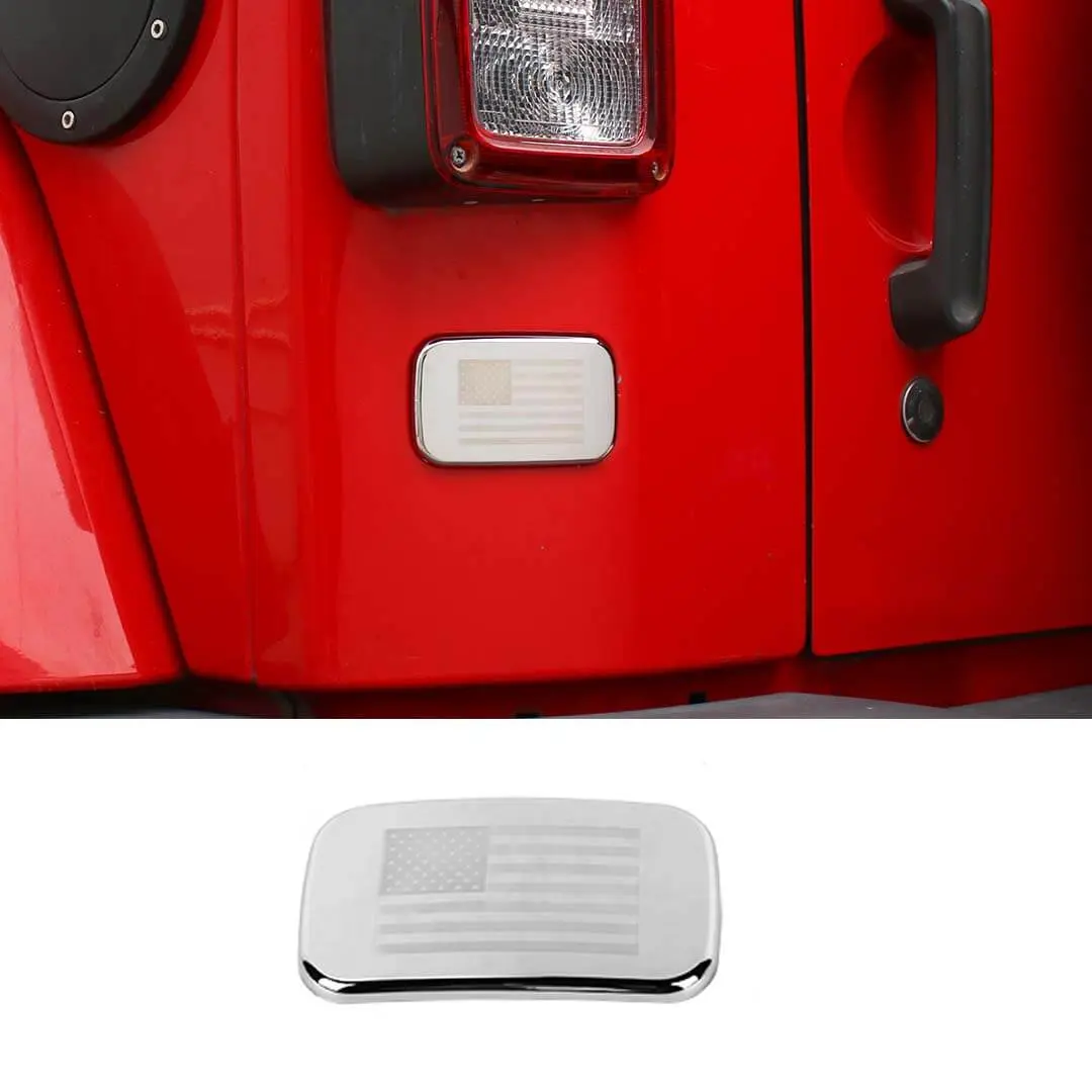 For 2007-2018 Jeep Wrangler JK JKU Rear License Plate Deletion Panel Bracket Delete Trim - Image 9