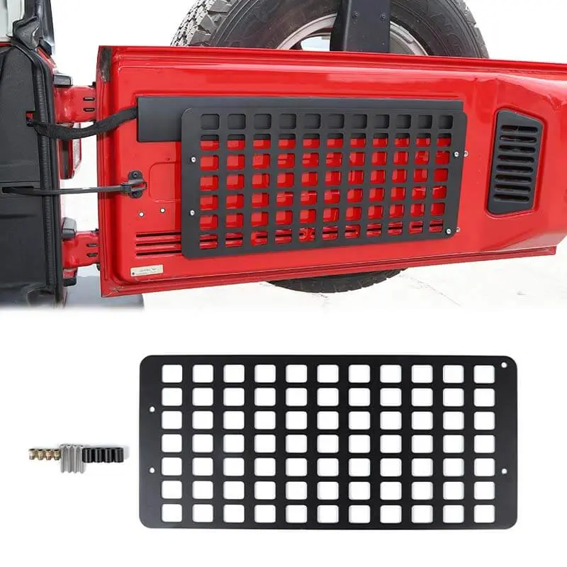 For 2007-2018 Jeep Wrangler JK JKU Rear Rack Trunk Cargo Shelf Solid Steel Interior Luggage Storage Carrier