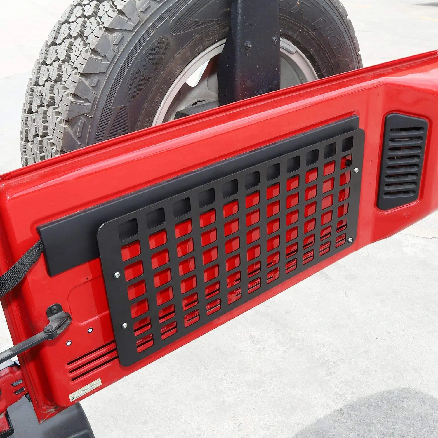 For 2007-2018 Jeep Wrangler JK JKU Rear Rack Trunk Cargo Shelf Solid Steel Interior Luggage Storage Carrier - Image 2