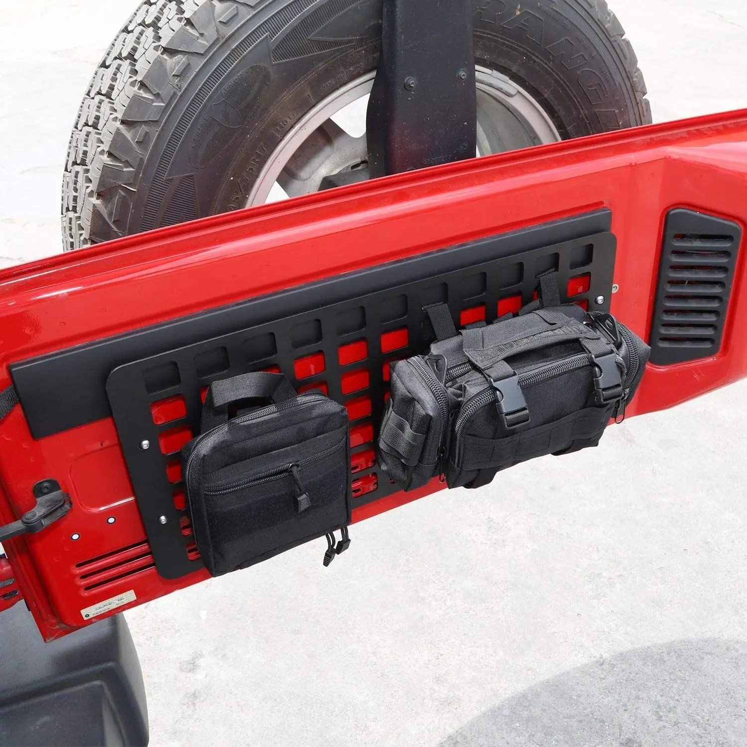 For 2007-2018 Jeep Wrangler JK JKU Rear Rack Trunk Cargo Shelf Solid Steel Interior Luggage Storage Carrier - Image 3