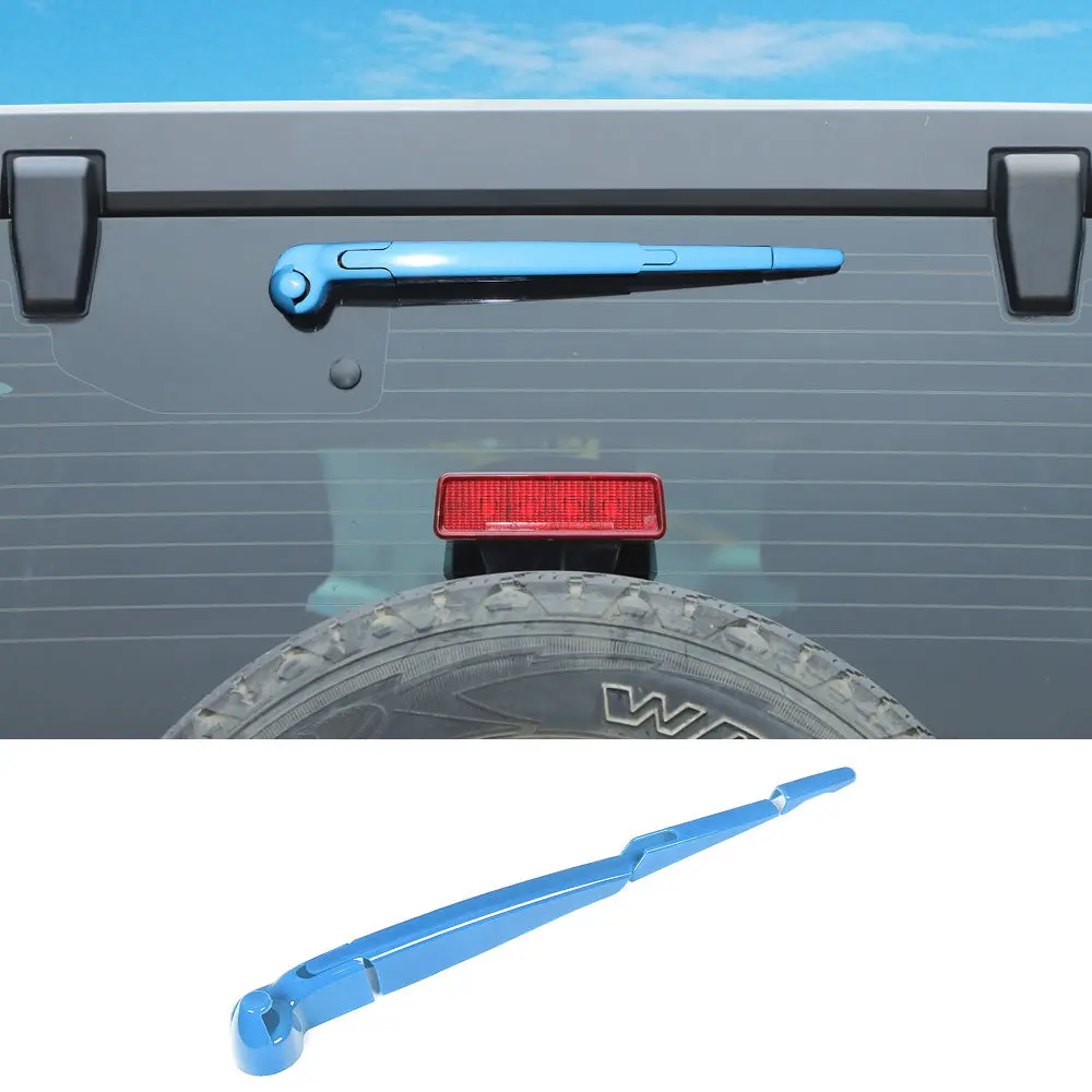 For 2007-2018 Jeep Wrangler JK JKU Rear Rain Windscreen Window Wiper Cover Trim - Image 15
