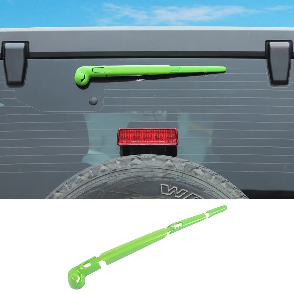 For 2007-2018 Jeep Wrangler JK JKU Rear Rain Windscreen Window Wiper Cover Trim - Image 17