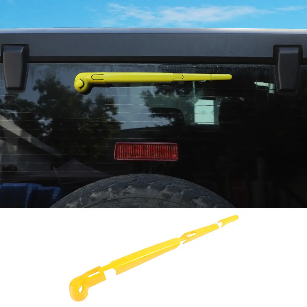 For 2007-2018 Jeep Wrangler JK JKU Rear Rain Windscreen Window Wiper Cover Trim - Image 18