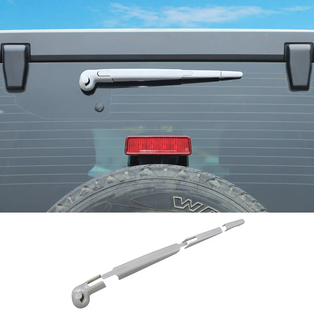 For 2007-2018 Jeep Wrangler JK JKU Rear Rain Windscreen Window Wiper Cover Trim - Image 19
