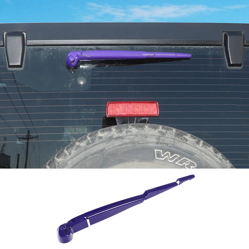 For 2007-2018 Jeep Wrangler JK JKU Rear Rain Windscreen Window Wiper Cover Trim - Image 25