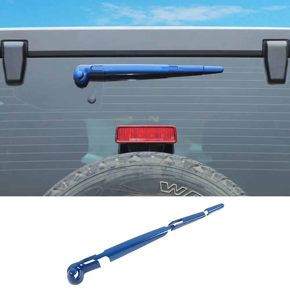 For 2007-2018 Jeep Wrangler JK JKU Rear Rain Windscreen Window Wiper Cover Trim - Image 27
