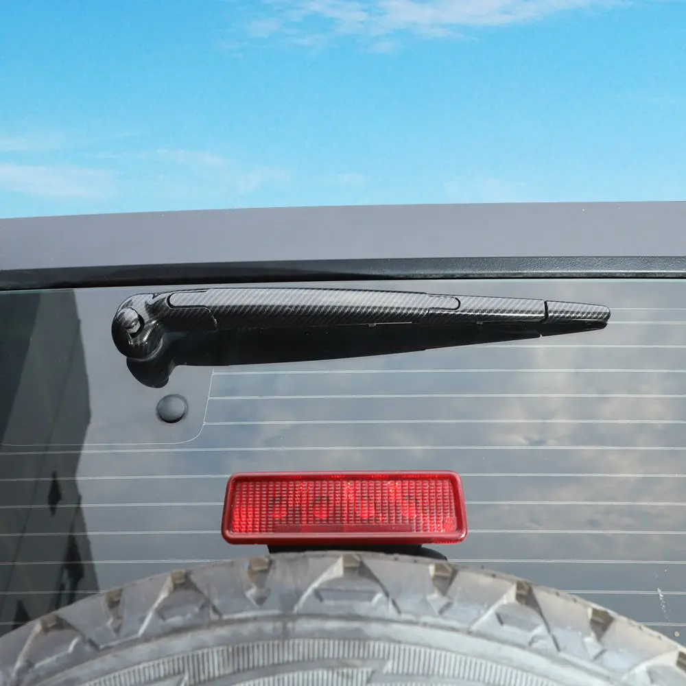 For 2007-2018 Jeep Wrangler JK JKU Rear Rain Windscreen Window Wiper Cover Trim - Image 3