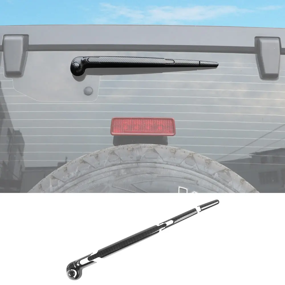 For 2007-2018 Jeep Wrangler JK JKU Rear Rain Windscreen Window Wiper Cover Trim - Image 9