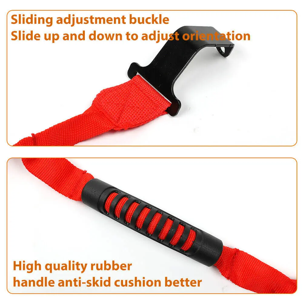 For 2018+ Jeep Wrangler JL & Gladiator JT 2x Rear Roll Bar Grab Handle Grip Handles - Image 4