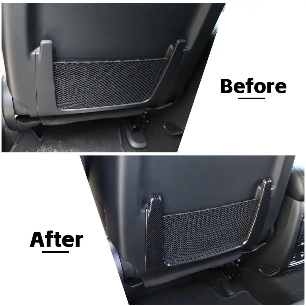 For 2011-2021 Jeep Grand Cherokee WK2 Rear Seat Back Storage Mesh Cover Trim - Image 2