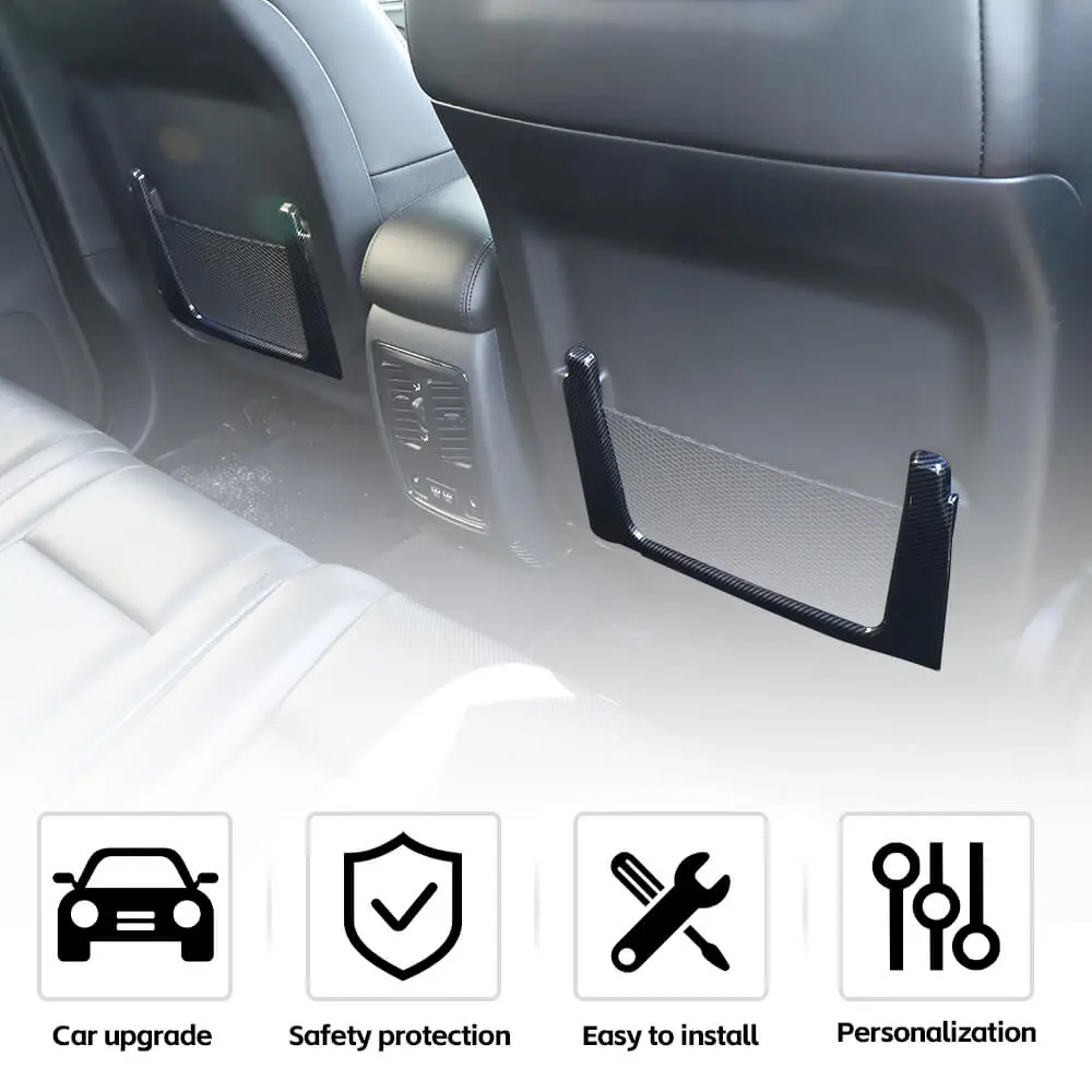 For 2011-2021 Jeep Grand Cherokee WK2 Rear Seat Back Storage Mesh Cover Trim - Image 6