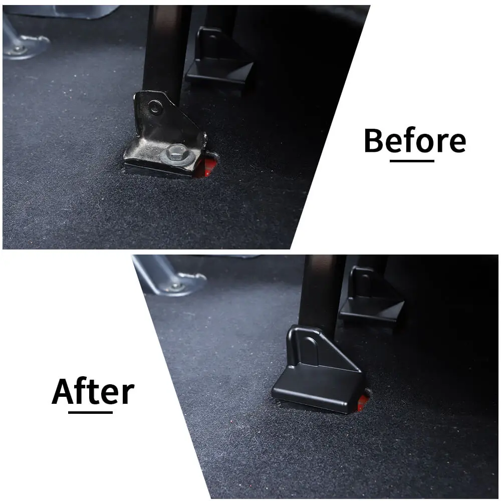 For 2007+ Jeep Wrangler JKU JLU & Gladiator JT 4Door Rear Seat Screw Protector Cover Trim - Image 2