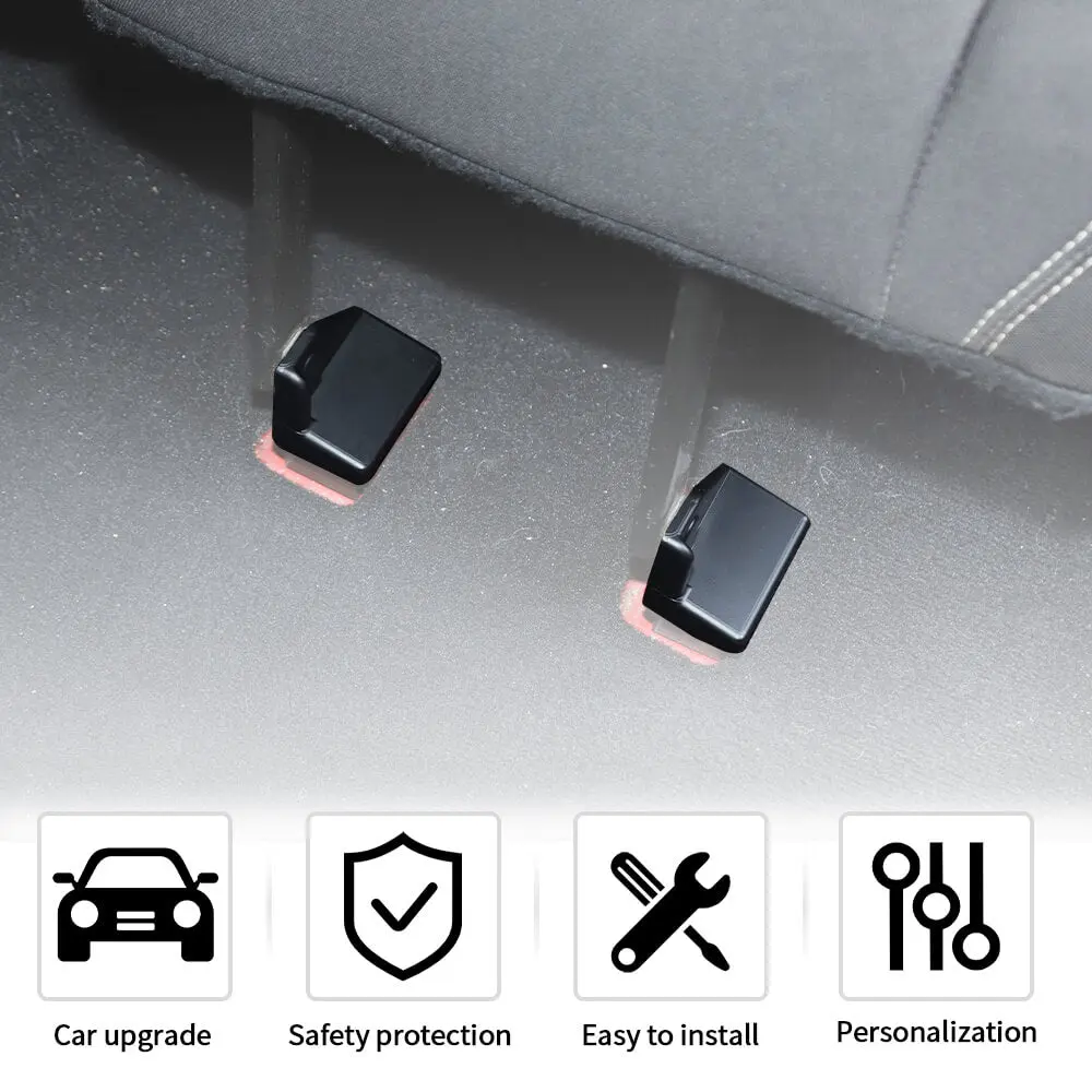 For 2007+ Jeep Wrangler JKU JLU & Gladiator JT 4Door Rear Seat Screw Protector Cover Trim - Image 5
