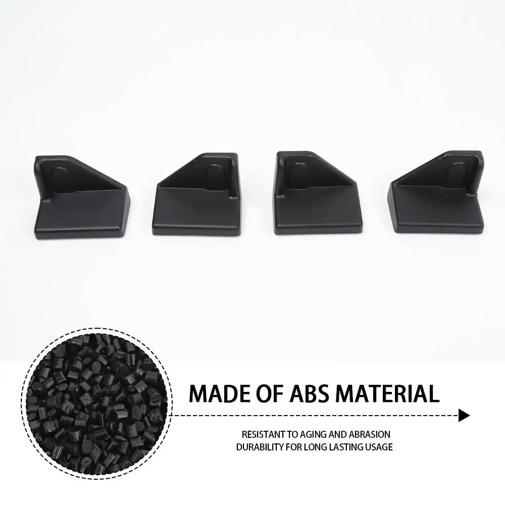 For 2007+ Jeep Wrangler JKU JLU & Gladiator JT 4Door Rear Seat Screw Protector Cover Trim - Image 6