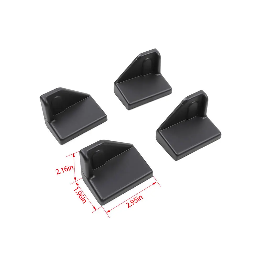 For 2007+ Jeep Wrangler JKU JLU & Gladiator JT 4Door Rear Seat Screw Protector Cover Trim - Image 7