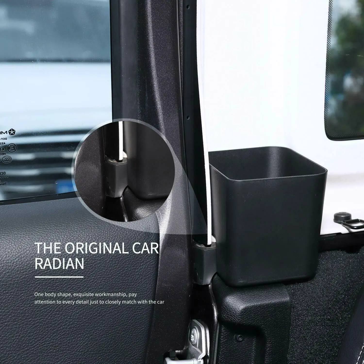 For 2018+ Jeep Wrangler JL JLU, Gladiator JT 2PCS Rear Seat Side Storage Tray Organizer Box - Image 3