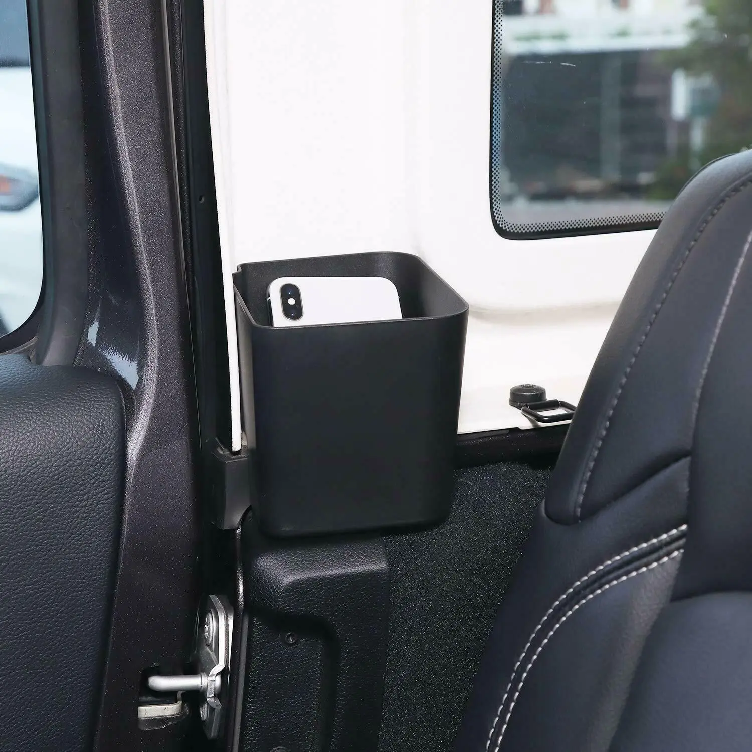 For 2018+ Jeep Wrangler JL JLU, Gladiator JT 2PCS Rear Seat Side Storage Tray Organizer Box - Image 5