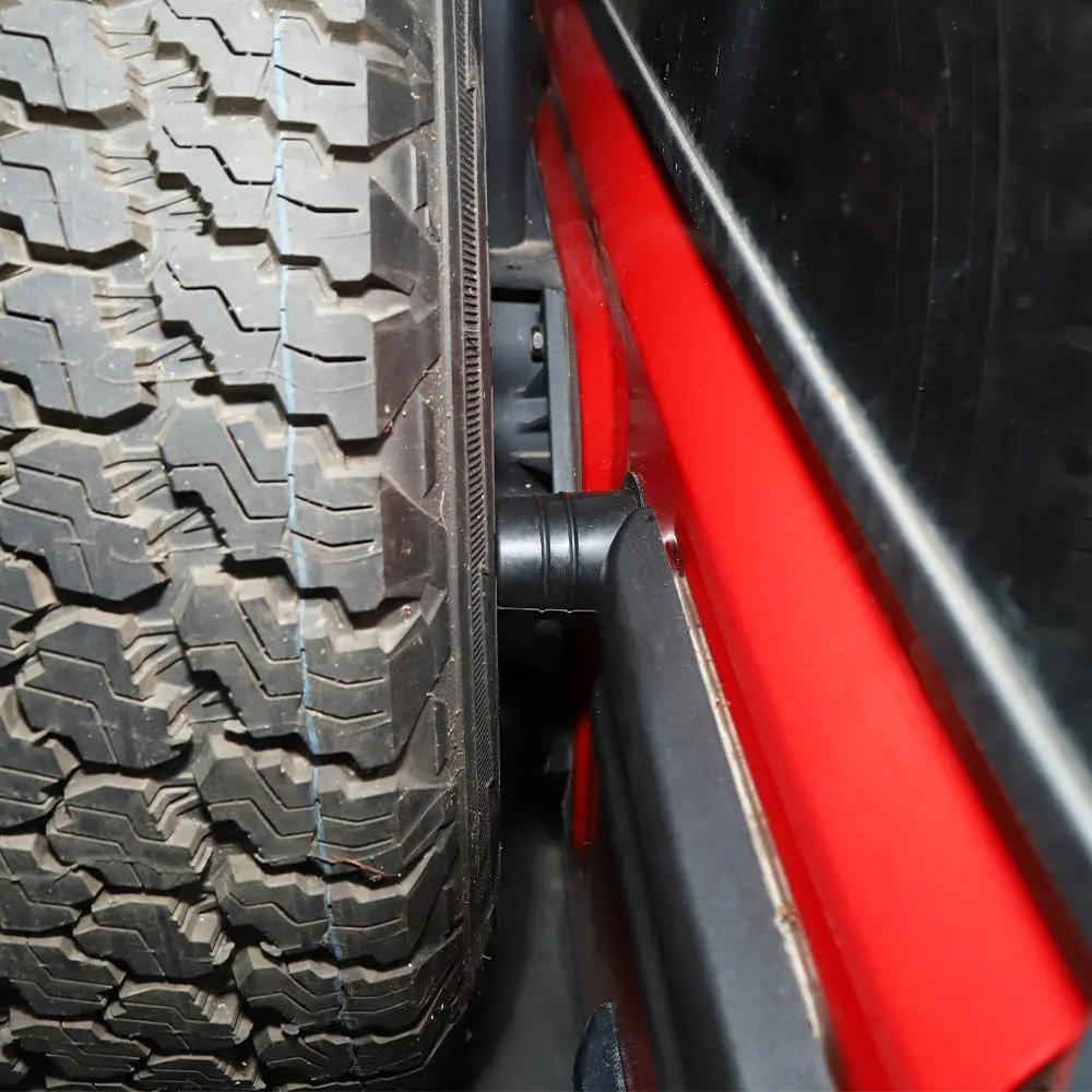 For Jeep Wrangler JK JL Tailgate Spare Tire Bump Stop Black - Image 3