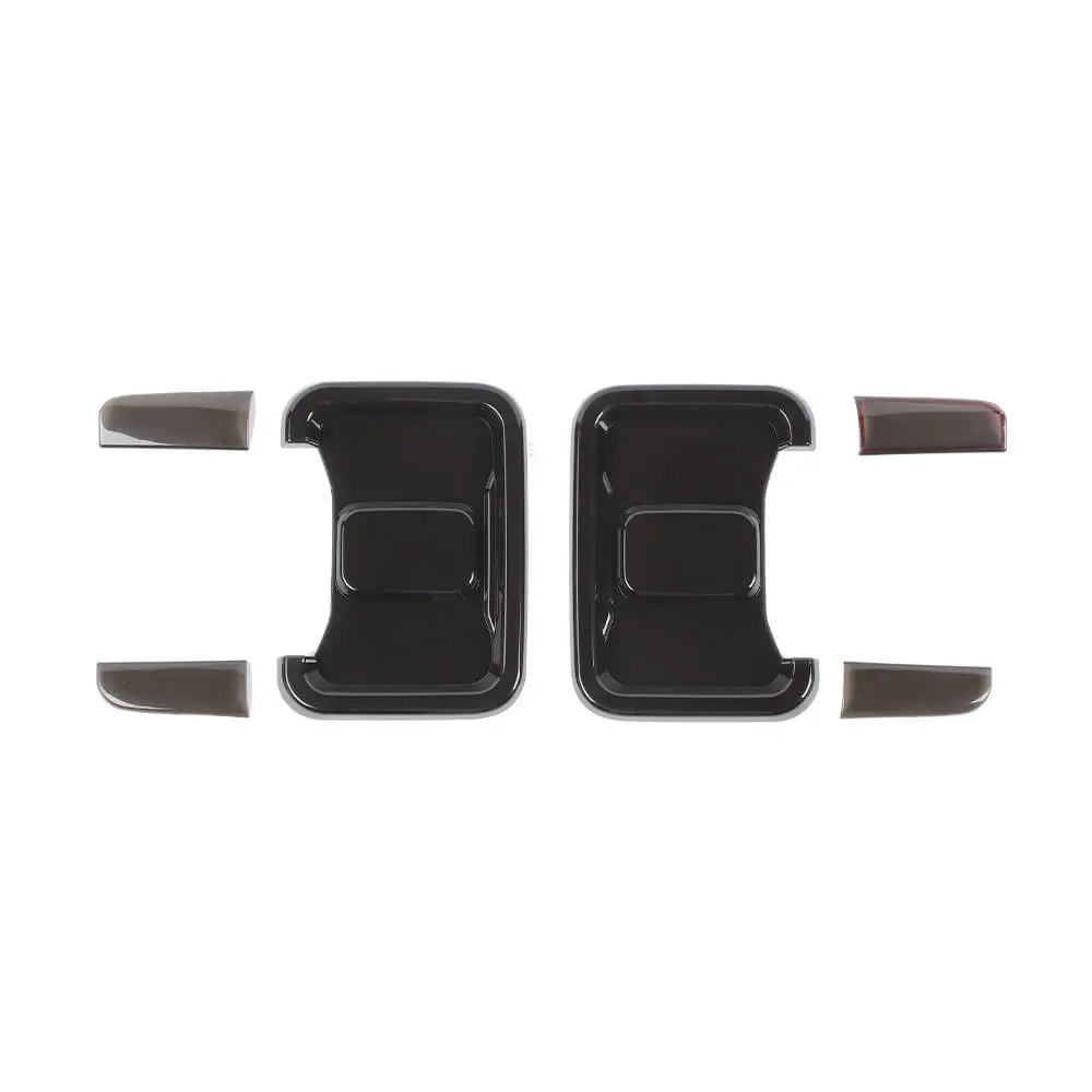 For 2019+ Jeep Gladiator JT Rear Taillight LED Lamp Cover Trim Smoked Black - Image 8