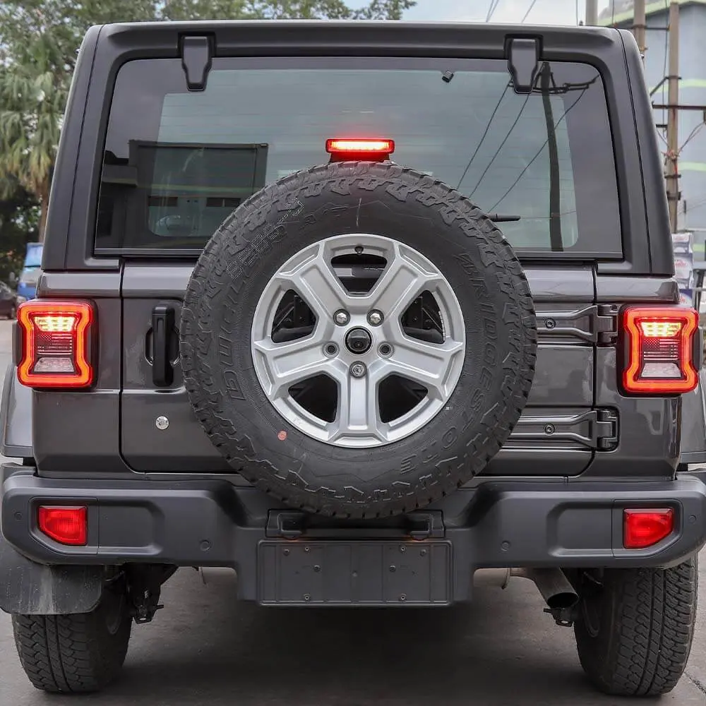 For 2018+ Jeep Wrangler JL JLU Rear Taillights Lamp Guard Trim Black 2Pcs - Image 7