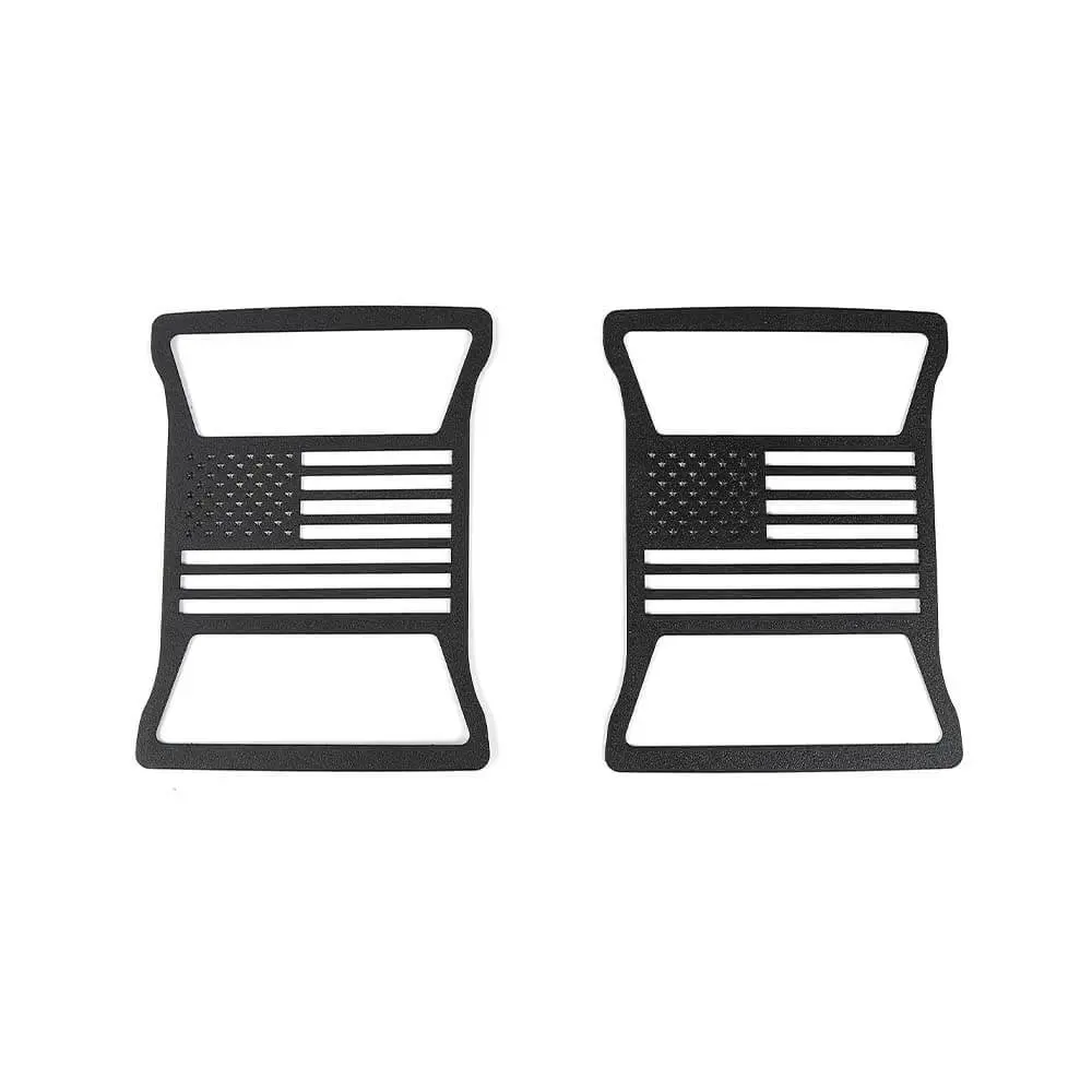 For 2018+ Jeep Wrangler JL JLU Rear Taillights Lamp Guard Trim Black 2Pcs - Image 9