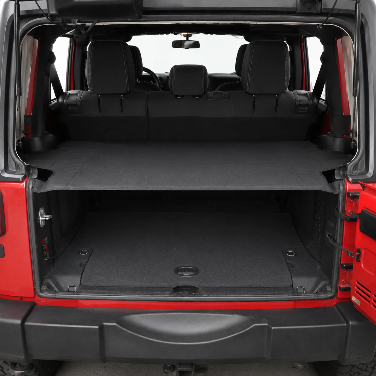 For 2018+ Jeep Wrangler JLU 4-Door Rear Cargo Cover Privacy Shade Trunk Luggage Cover Waterproof Nylon - Image 6