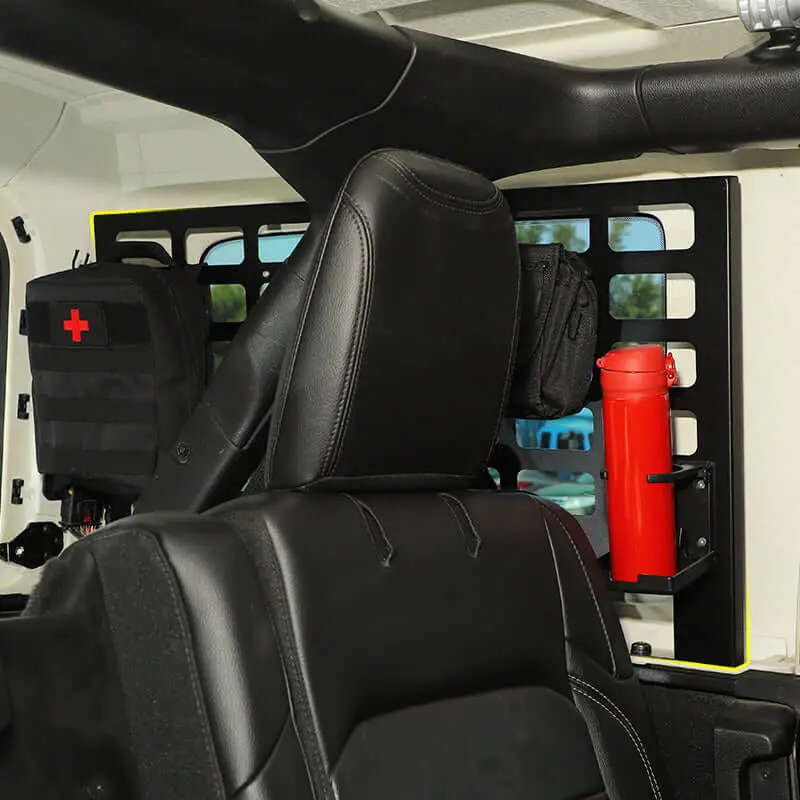 For 2018+ Jeep Wrangler JL 4-Door Rear Trunk Luggage Rack Cargo Shelf Holder Black 2PCS - Image 3