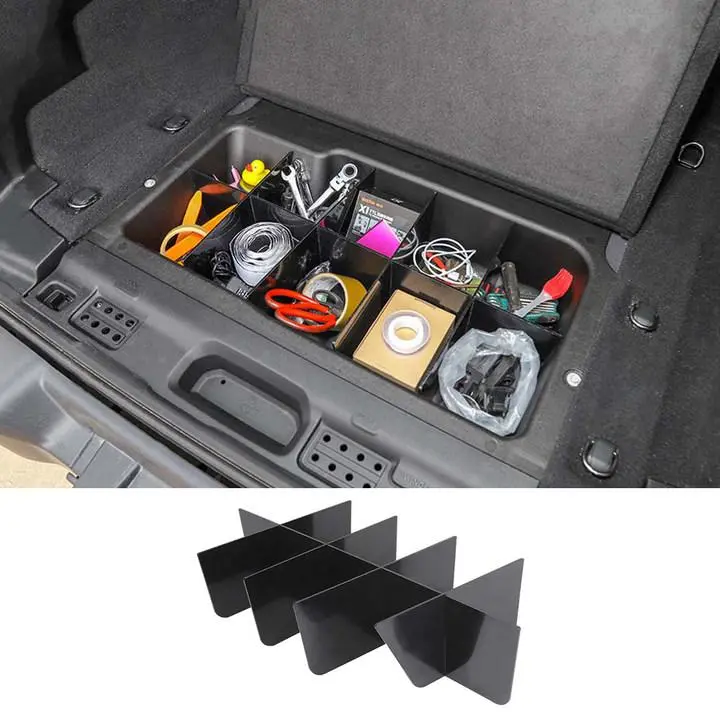 For 2018+ Jeep Wrangler JL Rear Trunk Storage Partition Plate Cargo Divider
