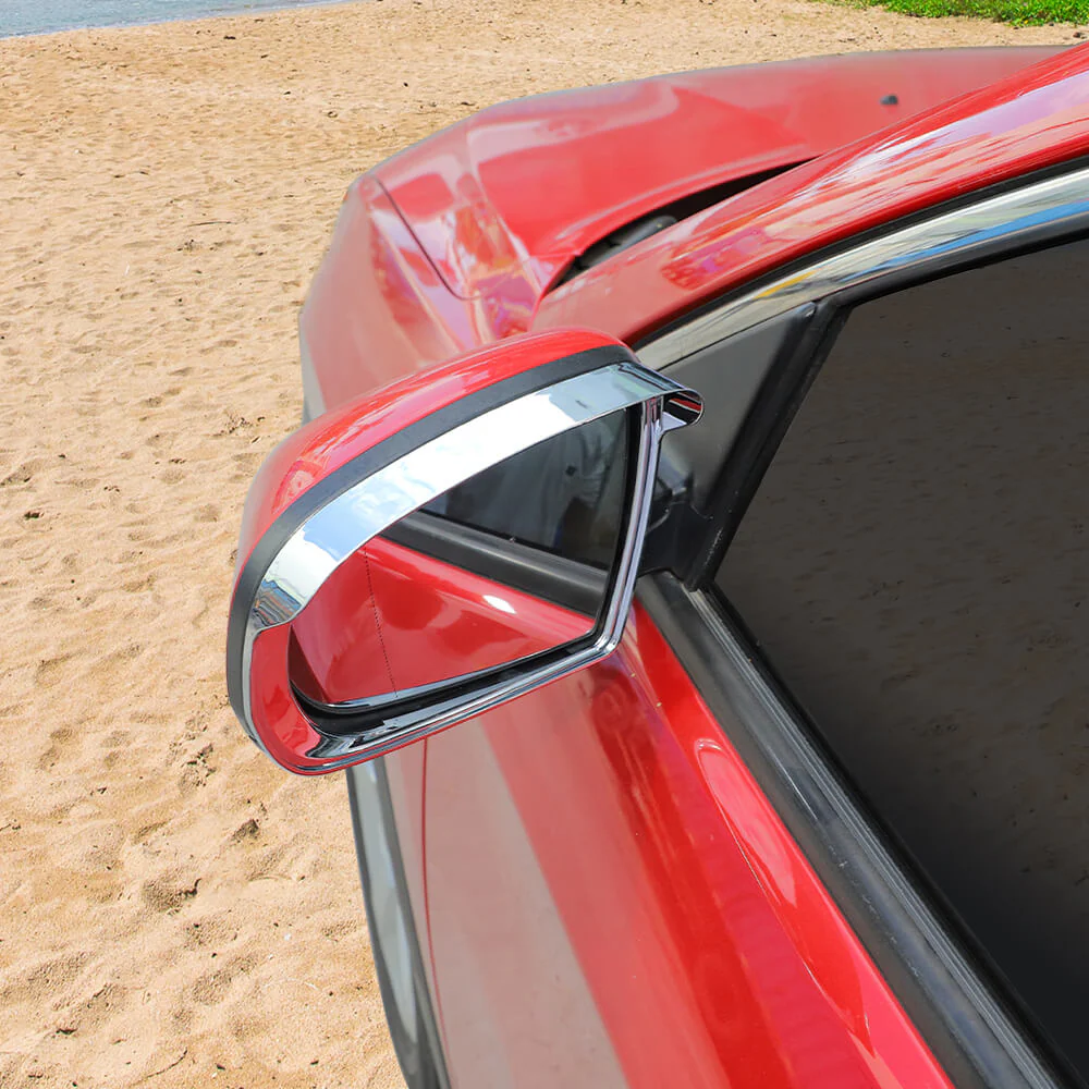 For 2014+ Jeep Cherokee Rear View Mirror Rain Eyebrow Trim - Image 4