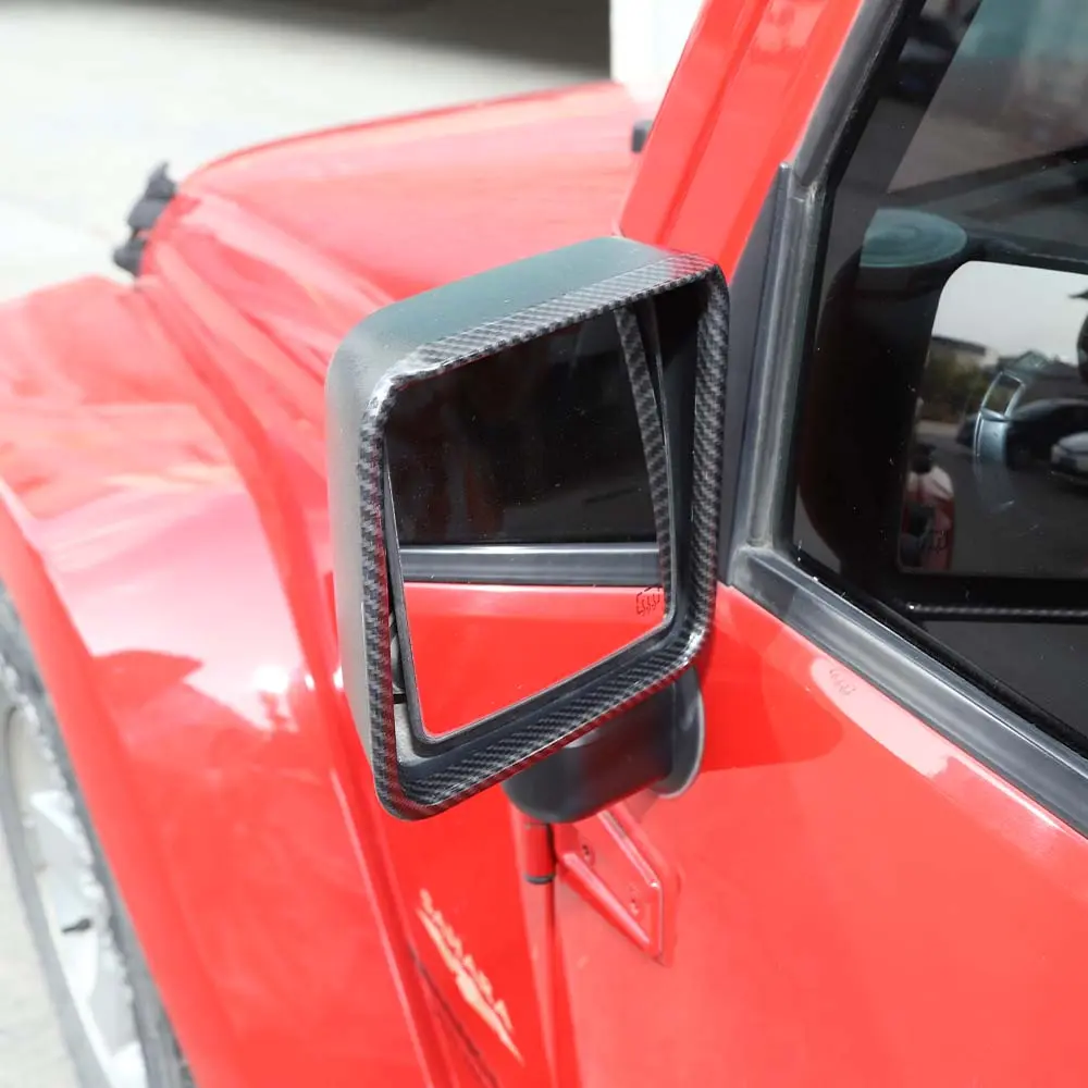 For 2007-2018 Jeep Wrangler JK JKU Rear View Mirror Trim Cover - Image 3