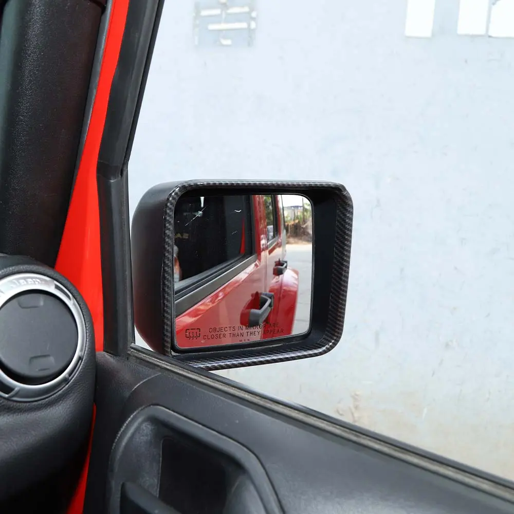 For 2007-2018 Jeep Wrangler JK JKU Rear View Mirror Trim Cover - Image 5