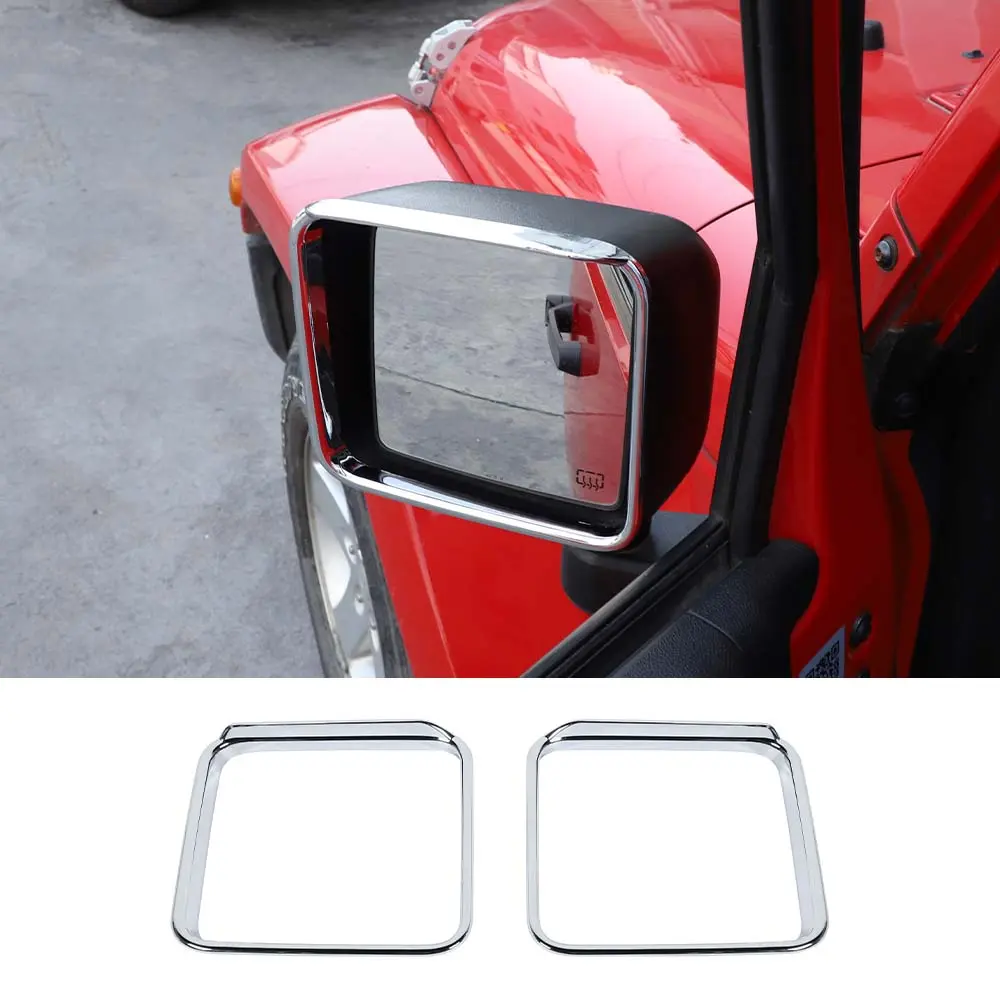For 2007-2018 Jeep Wrangler JK JKU Rear View Mirror Trim Cover - Image 8